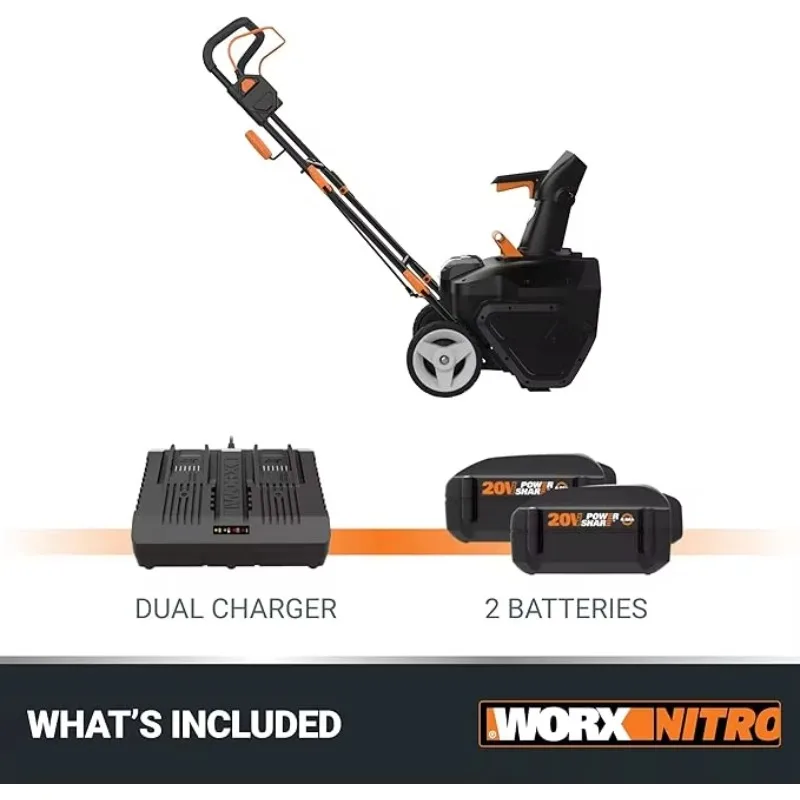 

40V 20" Cordless Snow Blower Power Share with Brushless Motor - WG471 (Batteries & Charger Included)