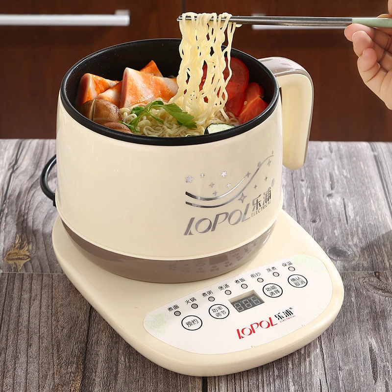 Electric Cooking Pot Dormitory Multi functional Household Electric Stir Fry Steaming Cooking Integrated Pot Dormitory Small Pot