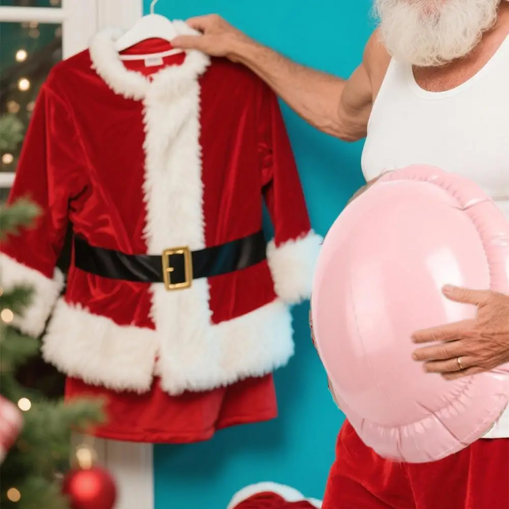 Aufblasbarer schwangerer Bauch, gefälschter Bierbauch, Weihnachten, Weihnachtsmann, Bauch für Halloween, Cosplay, Kleid, Bühnenshow, Rollenspiel-Requisiten