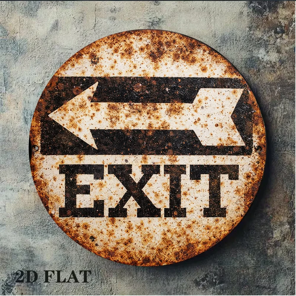 2D Metalen Bord 8x8in/20x20cm  - Emergency Exit Sign recensie en prijs
