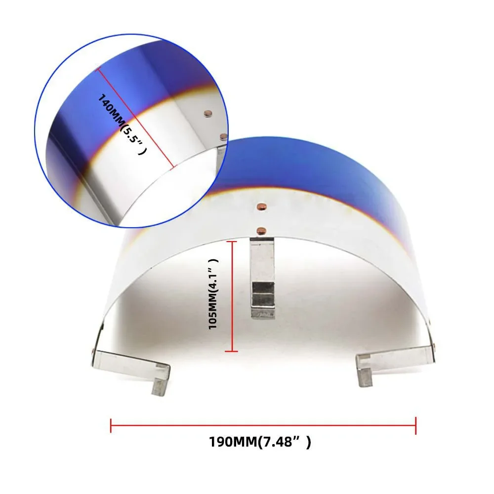 Car Cold Air Intake Cone Sport Filter Cover Stainless Steel Heat Shield Universal Auto Intake Heat Shield Dust Shield Accessorie