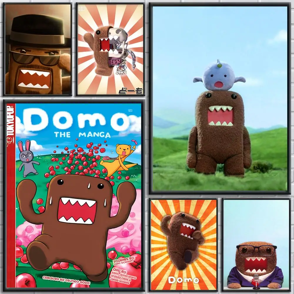 Cute Character D-Domo-KunS Poster HD Self-Adhesive No Residue After Removal Ideal for All Kinds of Wall Decor