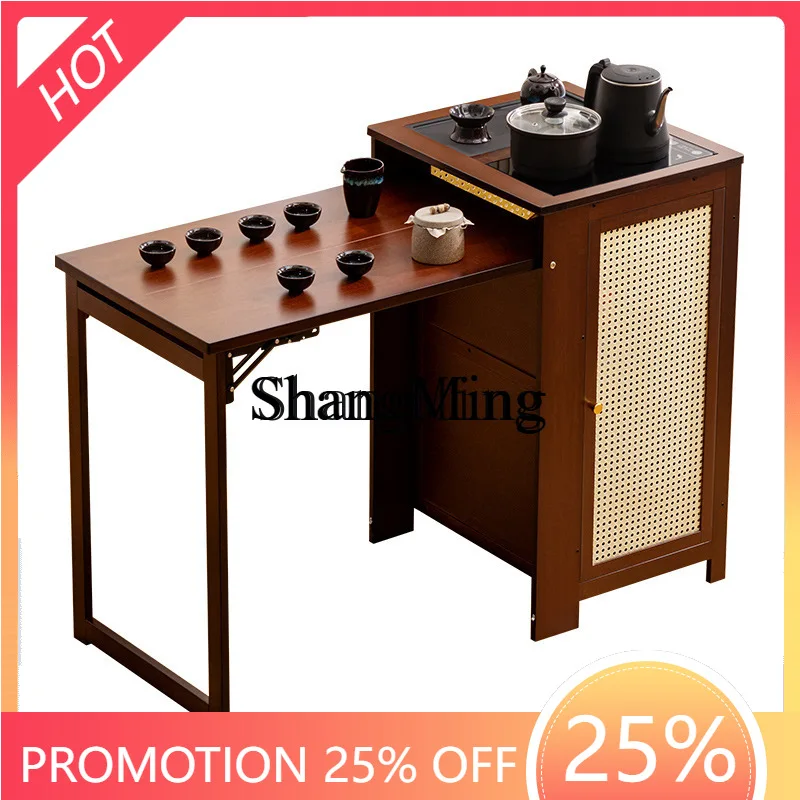 

ZYY exquisite premium small tea cabinet household balcony tea table integrated table tea full set