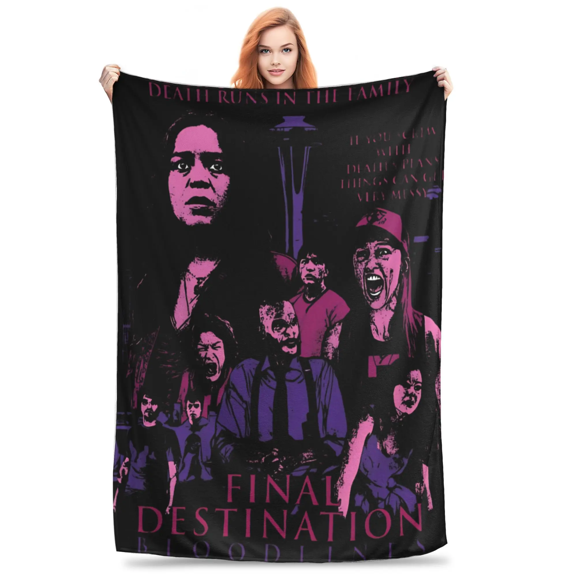 Final Destination Bloodlines Blankets Super Soft Velvet Healing Present Throw Blanket Quilt