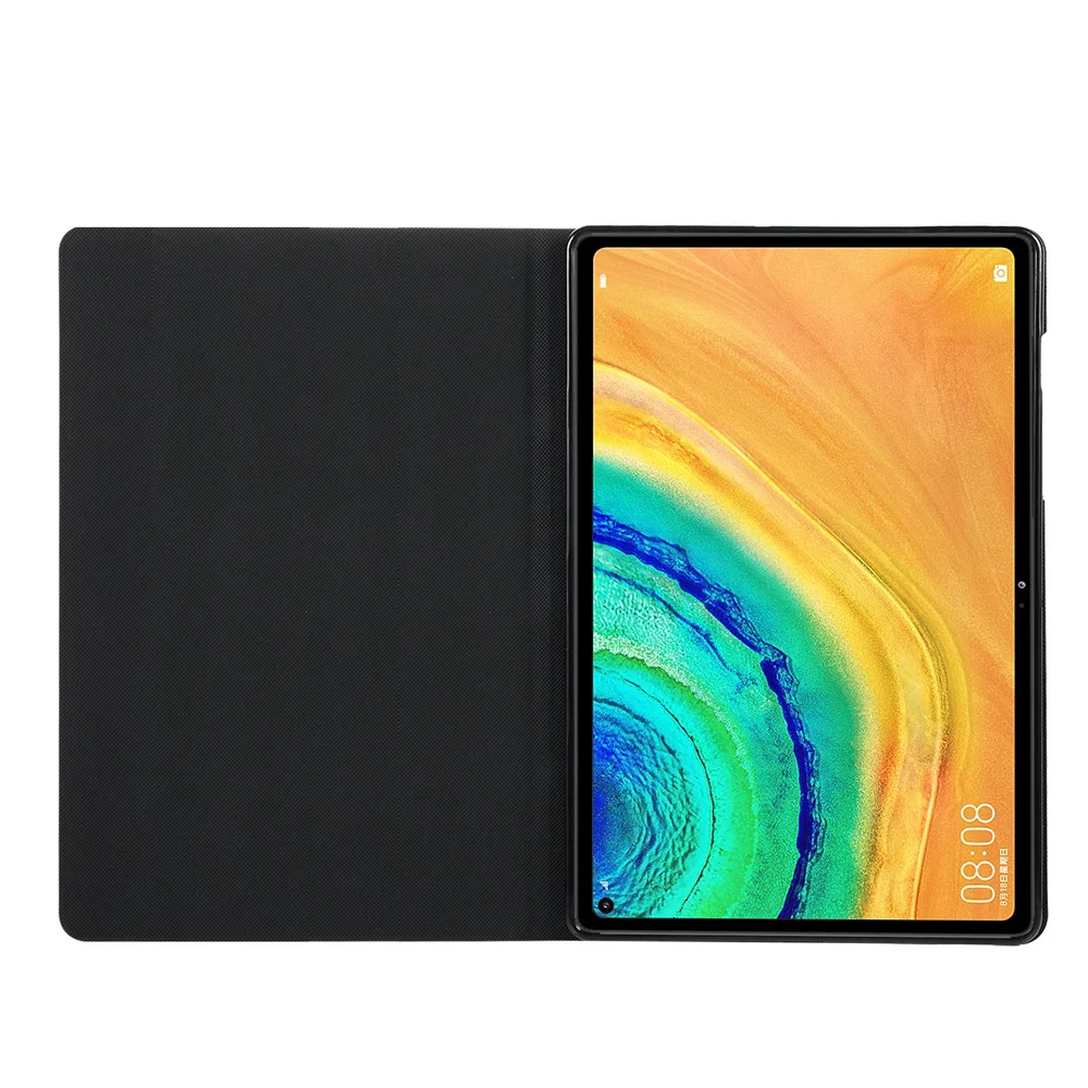 Tablet Case For Huawei MatePad Pro 10.8 2019 2021 MRX-W09/W19/AL09/AL19 PU Leather Flip Cover Soft Silicone Shell Inside