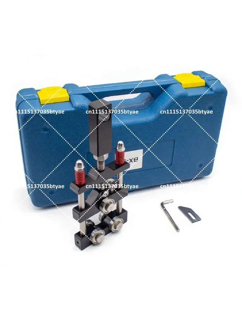 Manual Cable Stripper, Adjustable Blade Depth, Rotating Handle, Medium/High Voltage Wire Stripping Tool