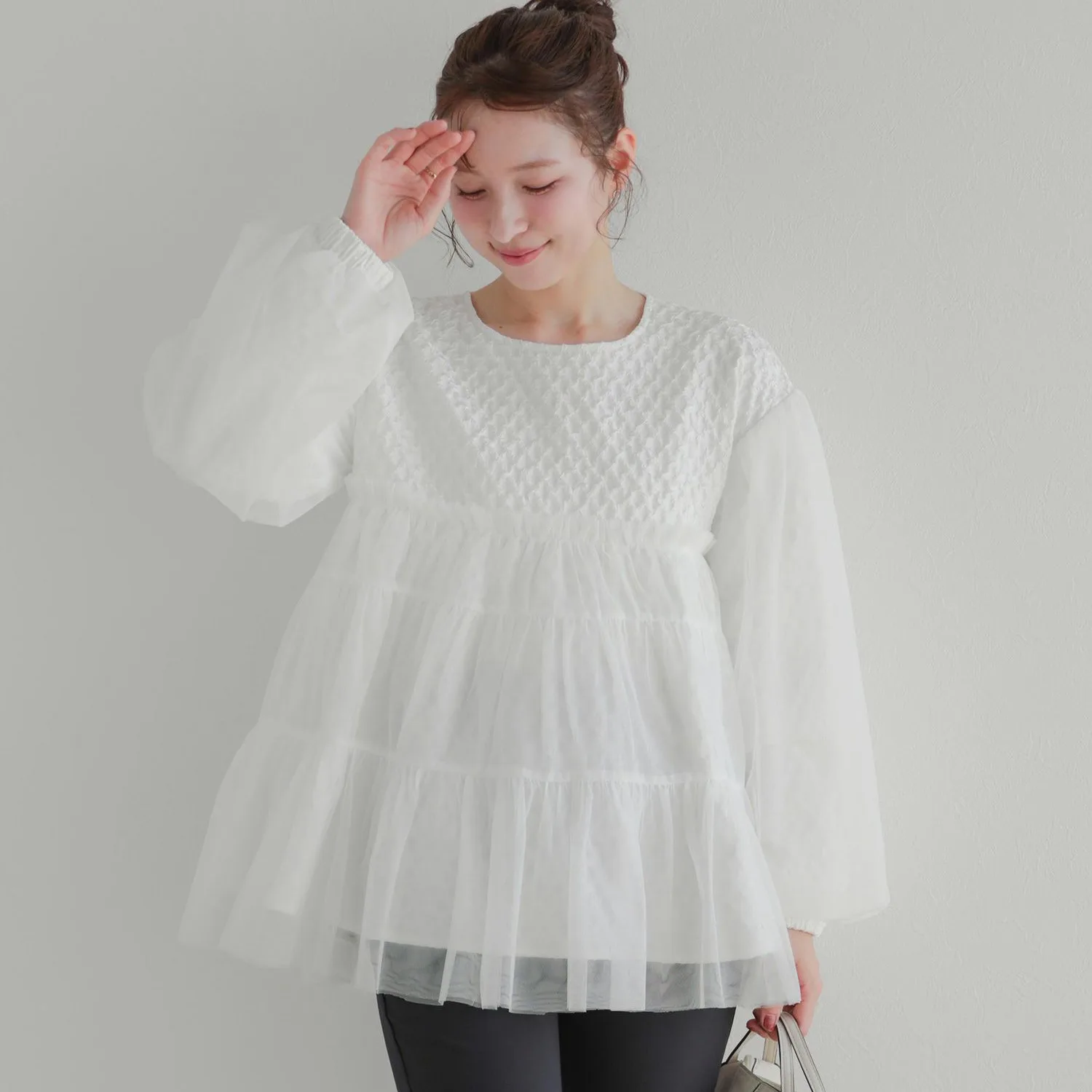 

Высококачественная элегантная повседневная рубашка разного цвета, женская осенняя пуловер с круглым вырезом и длинными рукавами, дизайн, лоскутная сетка, темпераментный топ