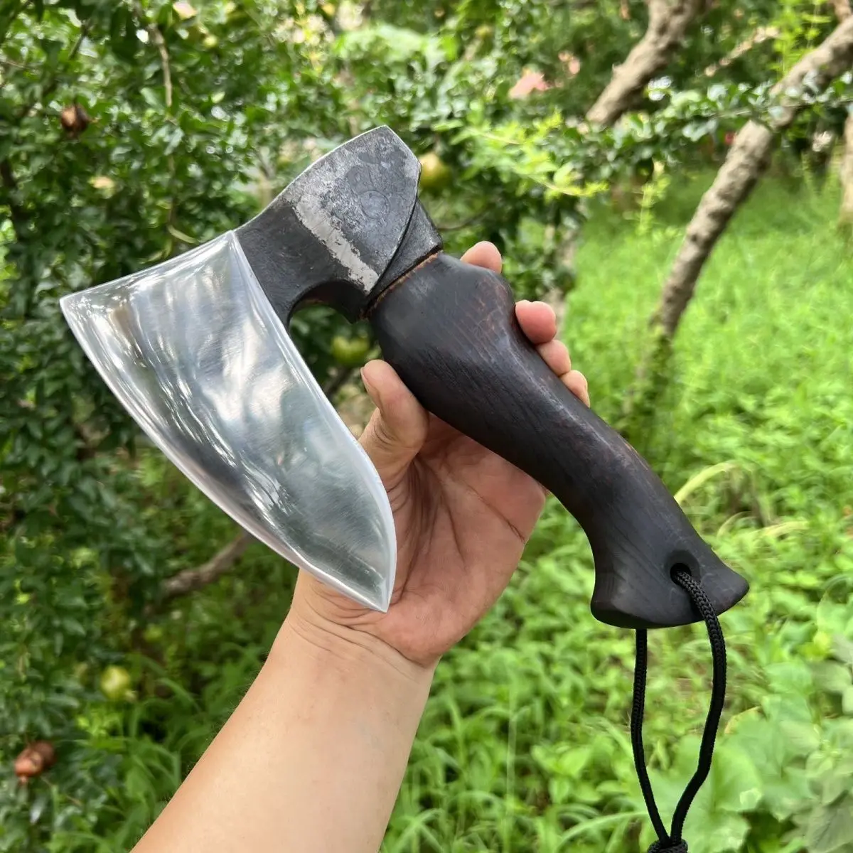 New High-strength Steel Forging High Hardness Multifunctional Tactical Hand Axe Convenient Outdoor Camping and Logging EDC Tool