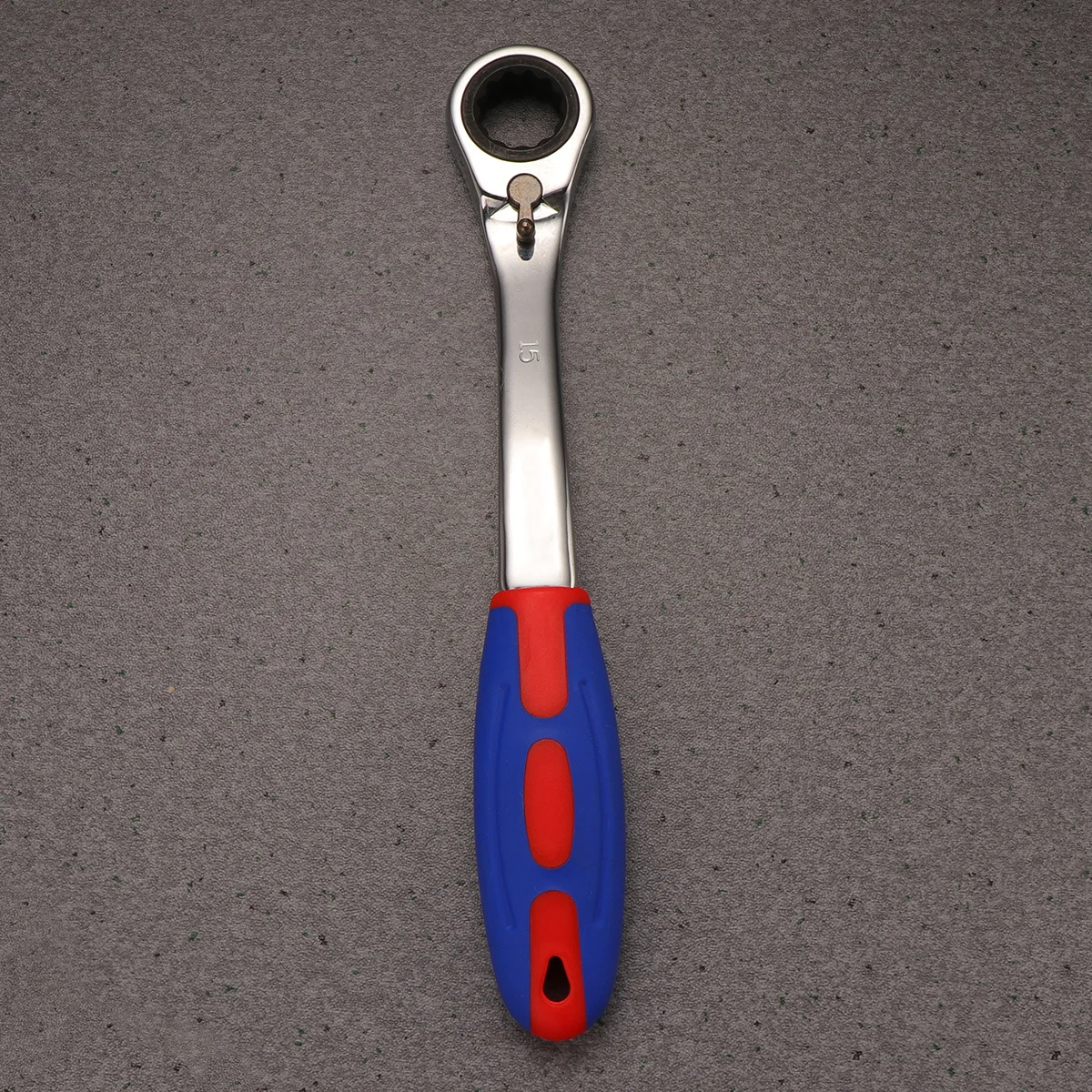 15Mm Two-Way Ratchet Wrench Quick Release Round Head Easy Grip Tool For Car Repair Home Use Professional Spanner Hand Tool