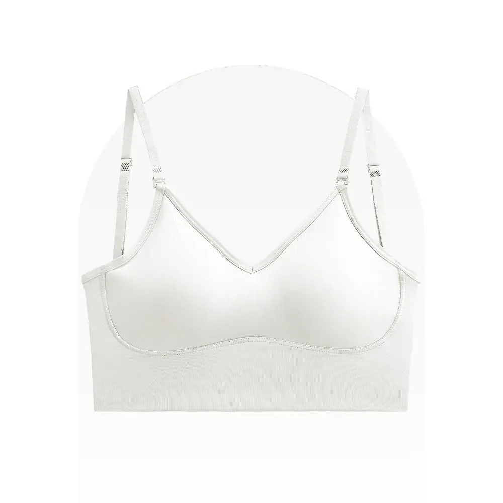 Soutien-gorge en V profond sans fil pour femme, soutien-gorge élastique, dos magnifique, réglable, près du corps, antichoc, sans couture, intimes, été