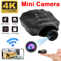 4K WiFi Mini Camera 1080P HD IP Camera DIY Video Recorder Home Security Motion Detection Micro Camcorder with Remote Viewing