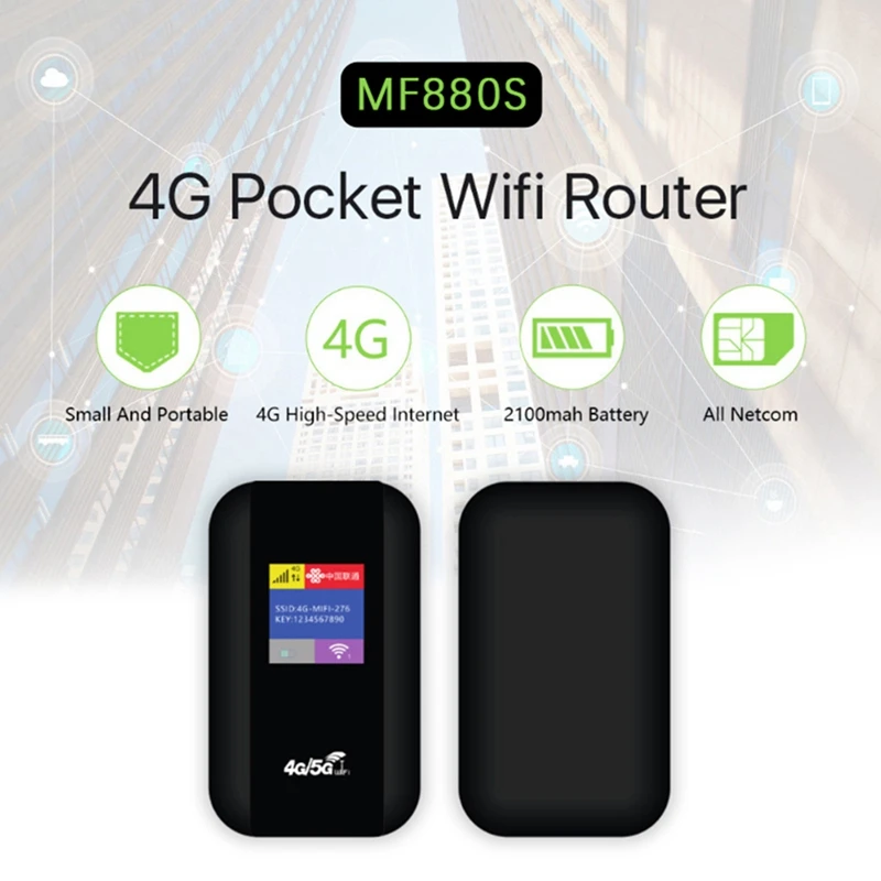 Routeur WiFi sans fil portable avec emplacement pour carte SIM, modem Mifi de poche, point d'accès mobile, facile à utiliser, 4G, 150Mbps, persévérance