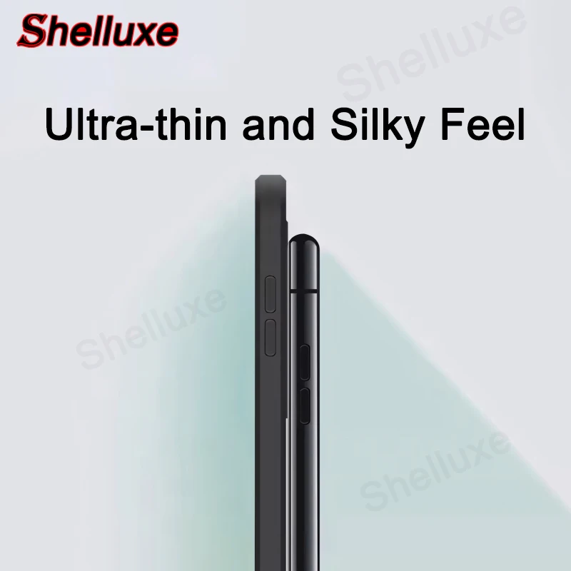 Funda original de silicona líquida Shelluxe Square para VIVO iQOO Z11 Z10 Z9 Turbo Pro Z11x Z10x, tacto sedoso global 5
