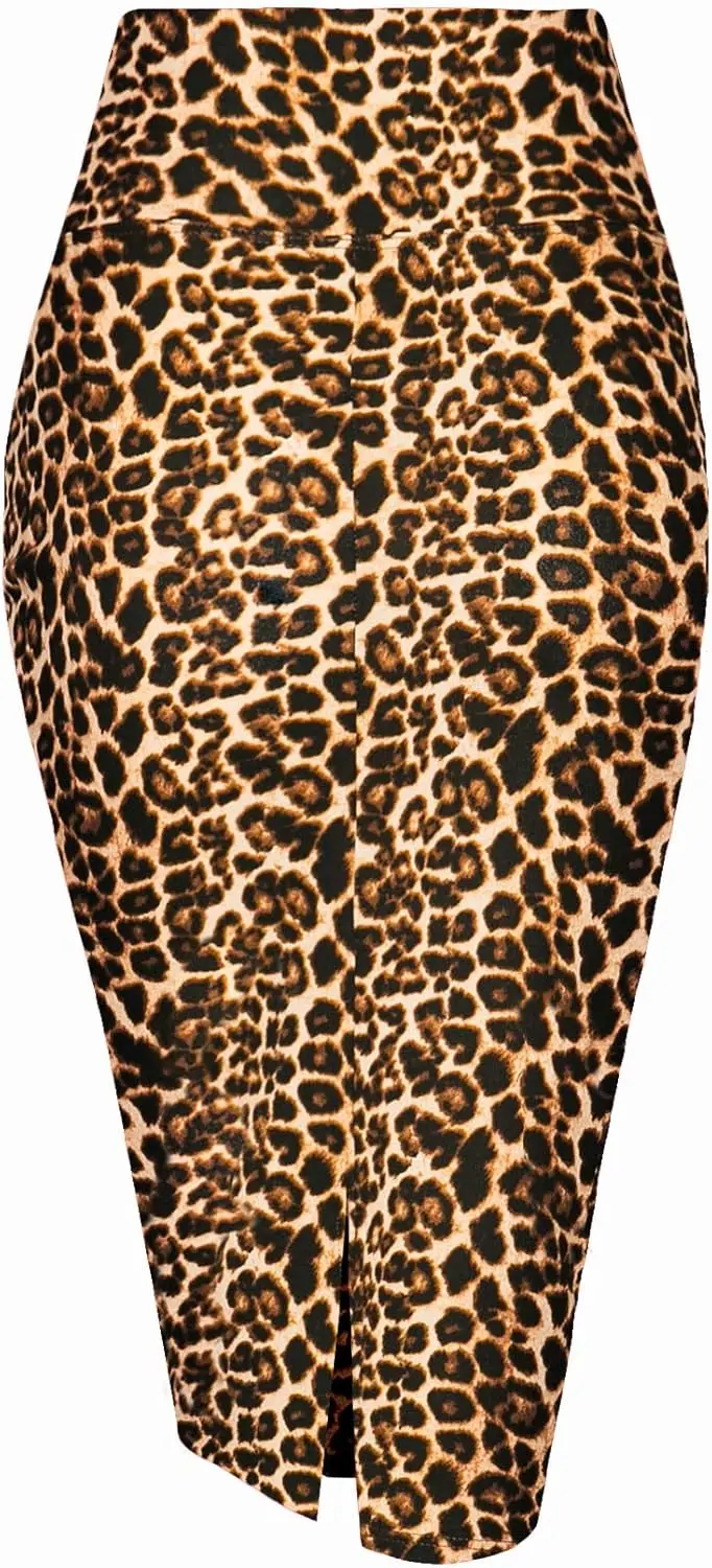 Женская эластичная офисная юбка-карандаш премиум-класса Luxy Trio с высокой талией