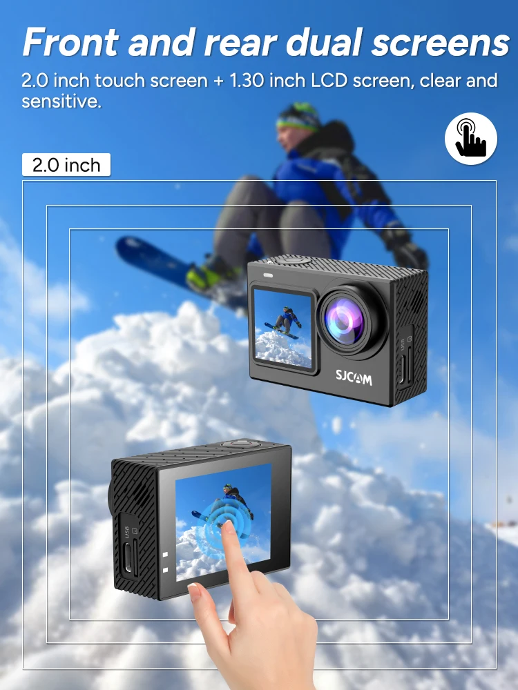 SJCAM SJ6 Pro 4K Dual Screen Action Camera Waterproof Touch Screen Sport Cam WiFi Night Vision 6-Axis Gyro Stabilization