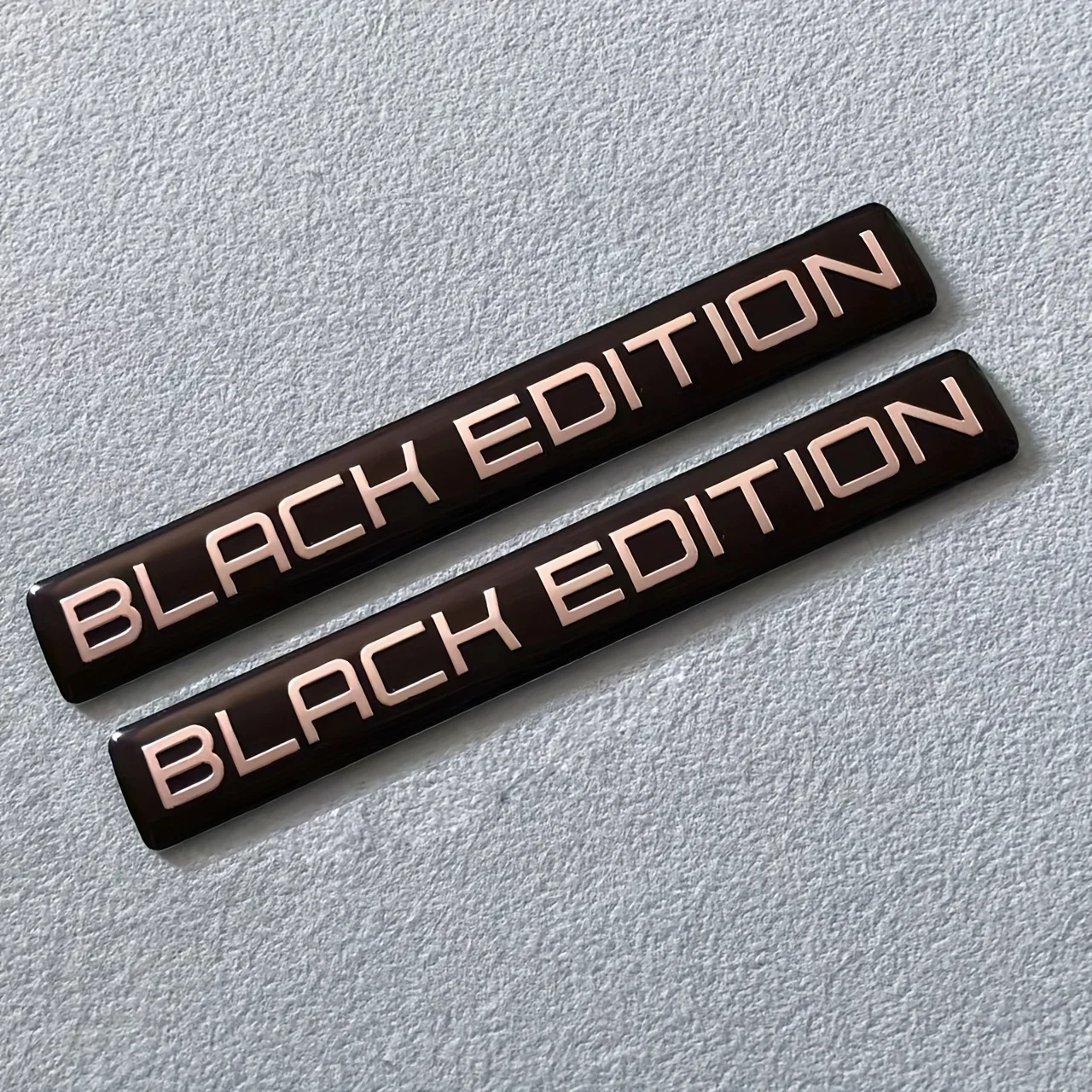 2PCS Black Edition 3D Car Body Badge Limited Edition Sticker Trunk Fender Emblem Decal Accessorie For Car Motorcycle Bike