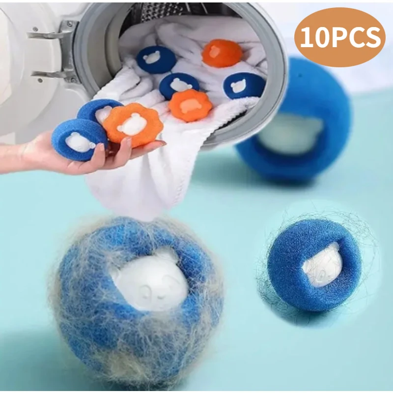 

Laundry Balls for Washing From Wool Reusable Pet Hair Remover Ball Washing Machine Sticker Cat Hair Remover Fur Lint Catcher