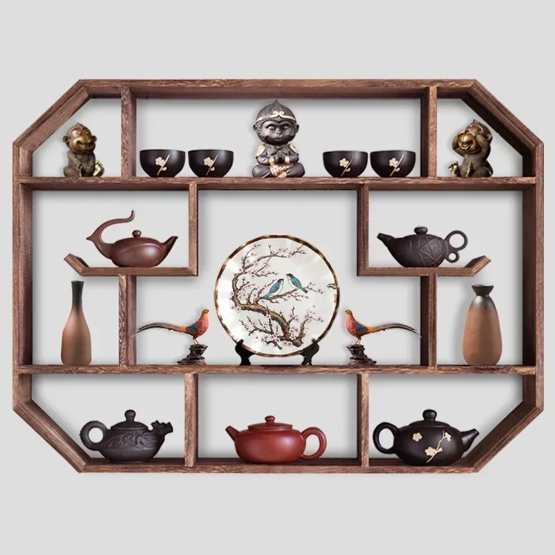 

For Premium Wood Storage Rack, Durable Multi-Layer Display Stand, Wall-Mounted Organizer for Home and Office, Sleek Aesthetic