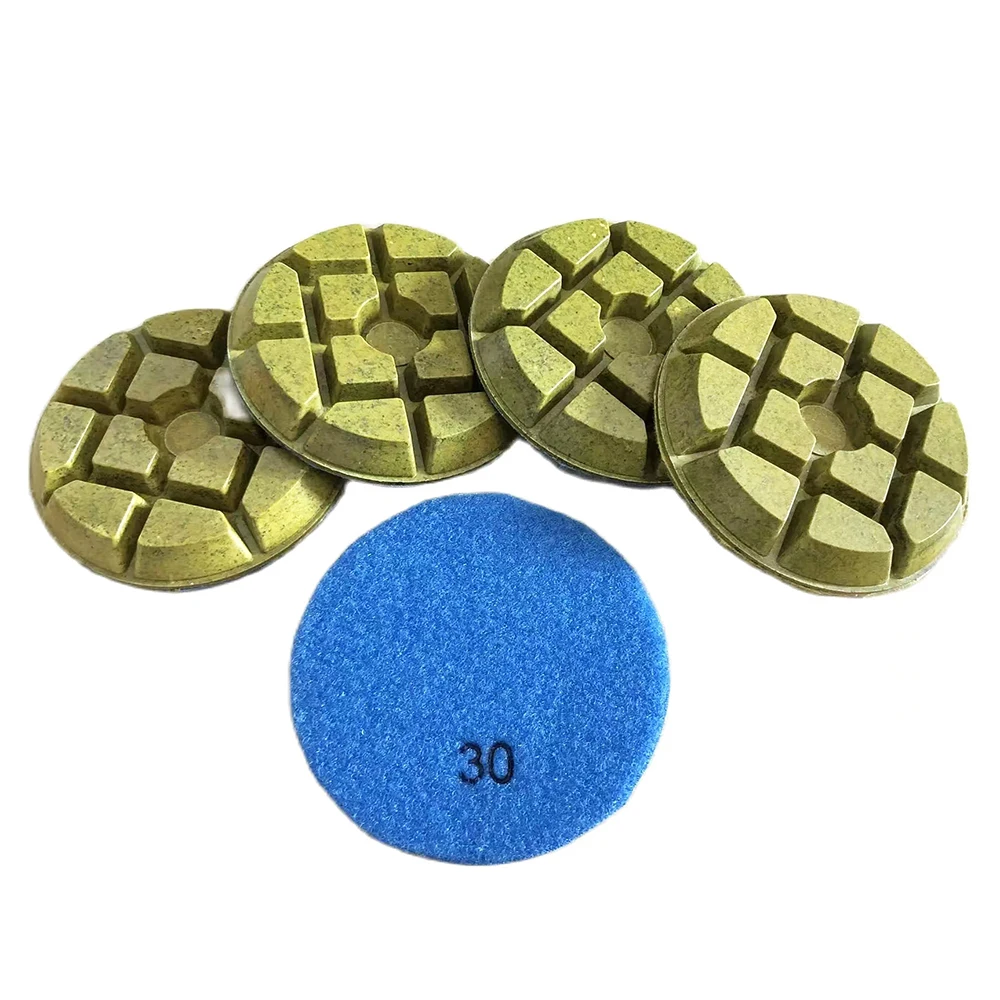 3 Inch 80mm Diamond Floor Renew Wet Polishing Pad Metal Resin Pad For Grinding Stone Marble Granite Concrete Terrazzo Floor