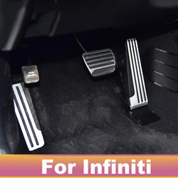 Pédales de frein d'accélérateur de voiture Infiniti G25 G35 G37 Q50 Q60 EX25 QX50 QX70, couvercle antidérapant, accessoires de protection