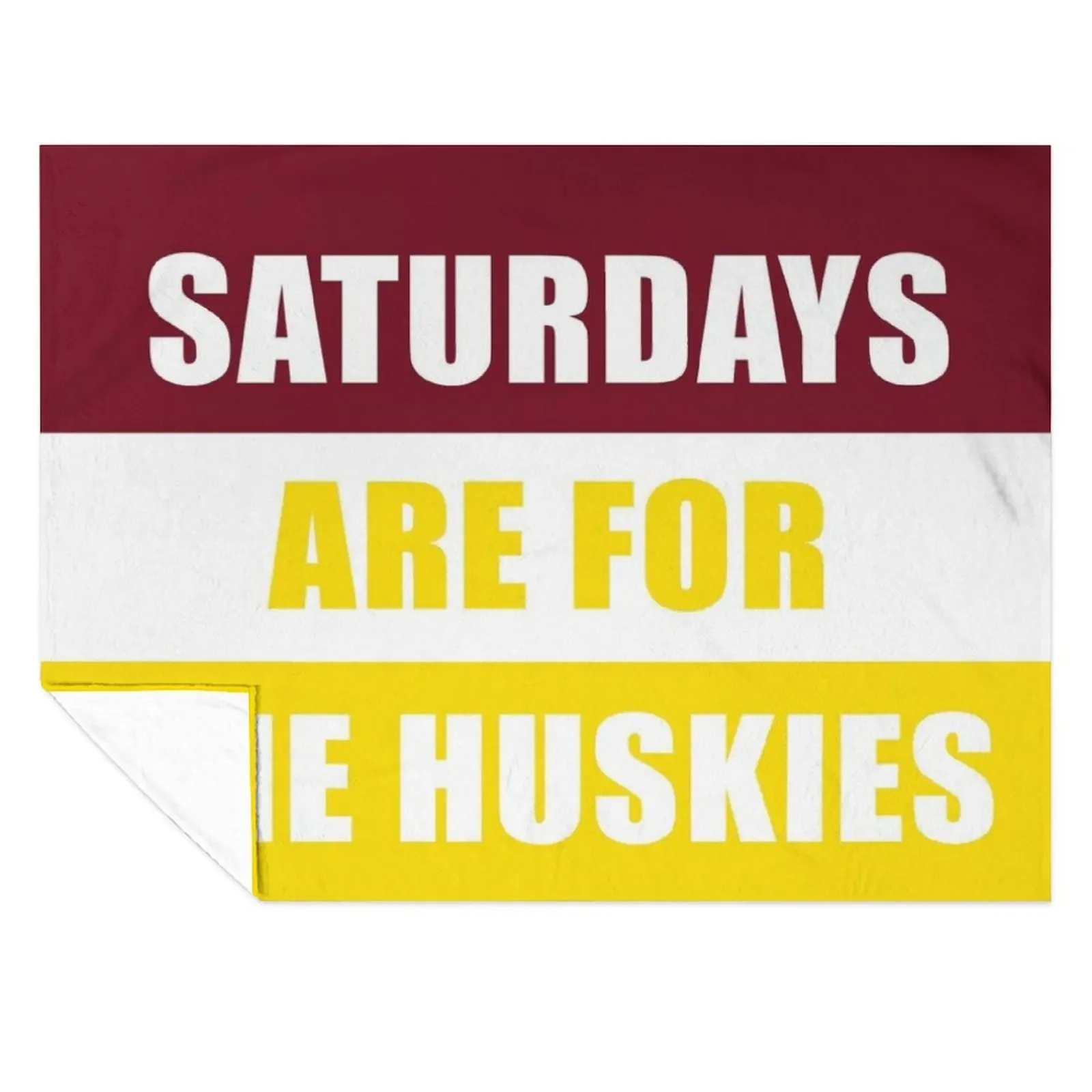 

Saturdays are for the huskies - Bloomsburg University Throw Blanket Cute Plaid Extra Large Throw funny gift Cute Blankets