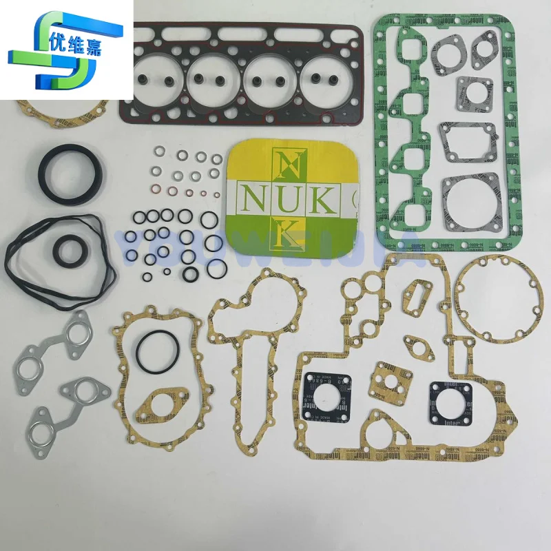 Kubota v2203 engine oil seal overhaul bag repair kit cylinder gasket excavator accessories kit