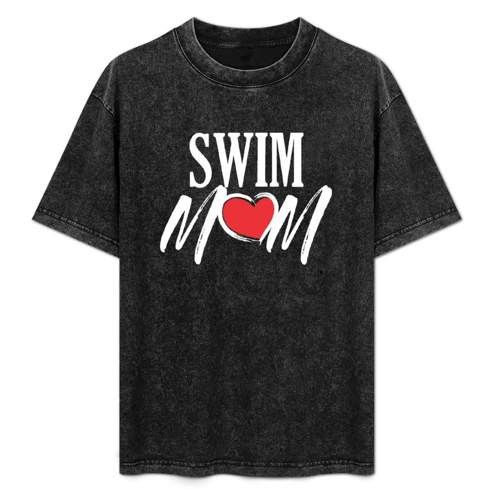 

Swim mom funny swimming heart mothers day gift for swim team T-Shirt Modern Style Print T-Shirt