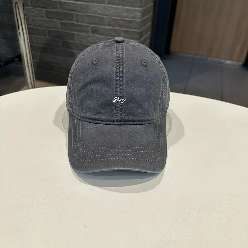 Spring Summer New Simple Embroidered Letter Baseball Cap Unisex Soft Top Duckbill Cap Casual High Quality Hat Cotton Material