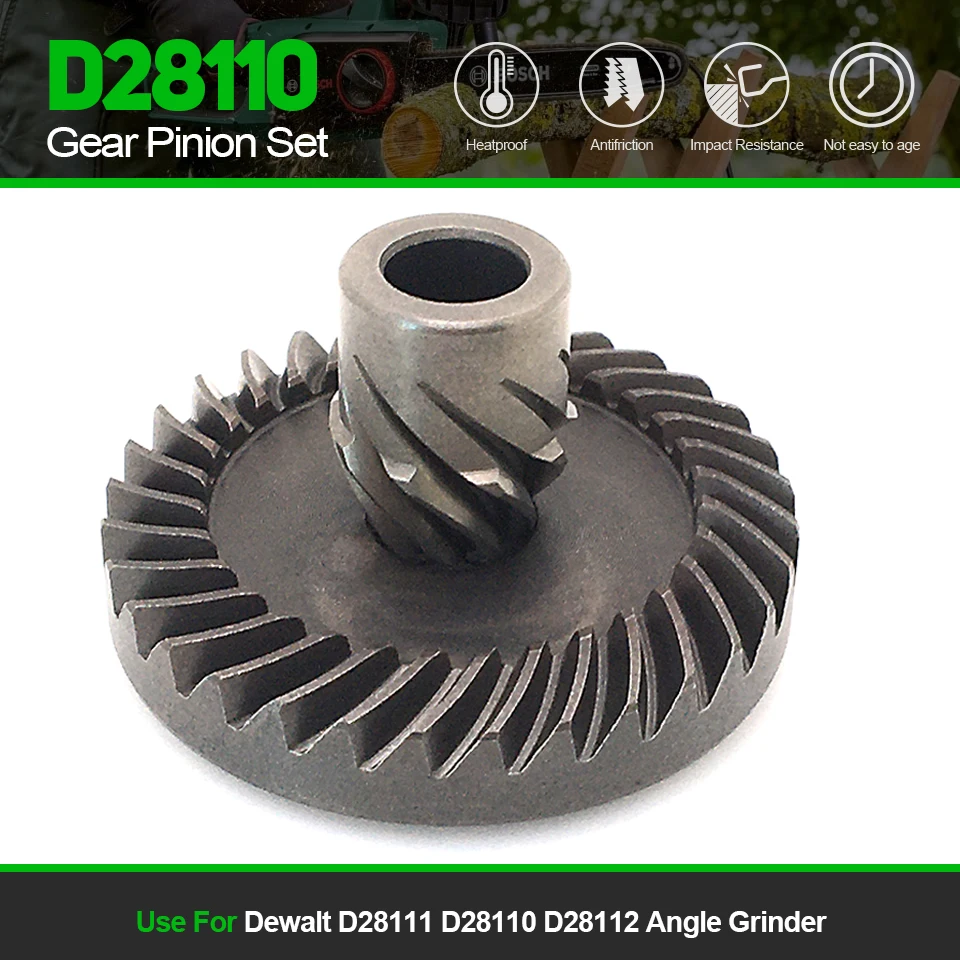 

Replace For Dewalt D28111 D28110 D28112 Gear Pinion Set Small Angle Grinder Hardness Spare Parts Power Tools Accessories Good