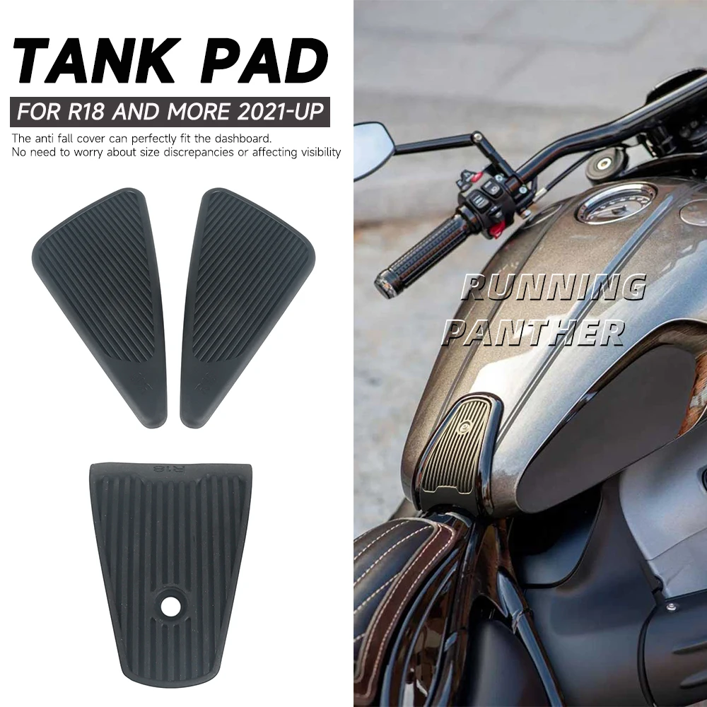 For BMW R18 B Classic Roctane 100 Years Transcontinental 2021- Motorcycle Side Fuel Oil Tank Pad Top Gas Protector Sticker Pads