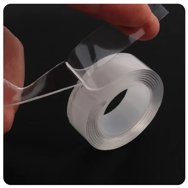 Nano Double Sided Tape Non-marking Hook Adhesive Waterproof Non-marking Adhesive Acrylic Double Sided Tape Transparent Tape