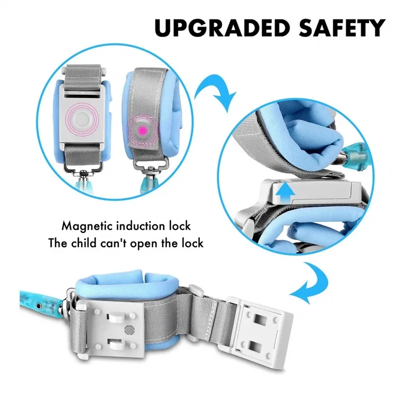 Kids Harness Anti Lost Wrist Link Kids Outdoor Walking Travel Hand Belt Band Child Wristband Toddler Leash Safety Strap Rope