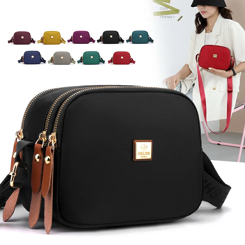 Small Shoulder Bag Women CrossBorder Supply Of Nylon Fabric Leisure Mini Shoulder Bag Ladies Embroidered Han Pocket clutch purse