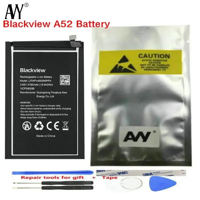 Battery for Blackview A52 Original Batteria 5180mAh Mobile Phone Repair Tools Tracking Number