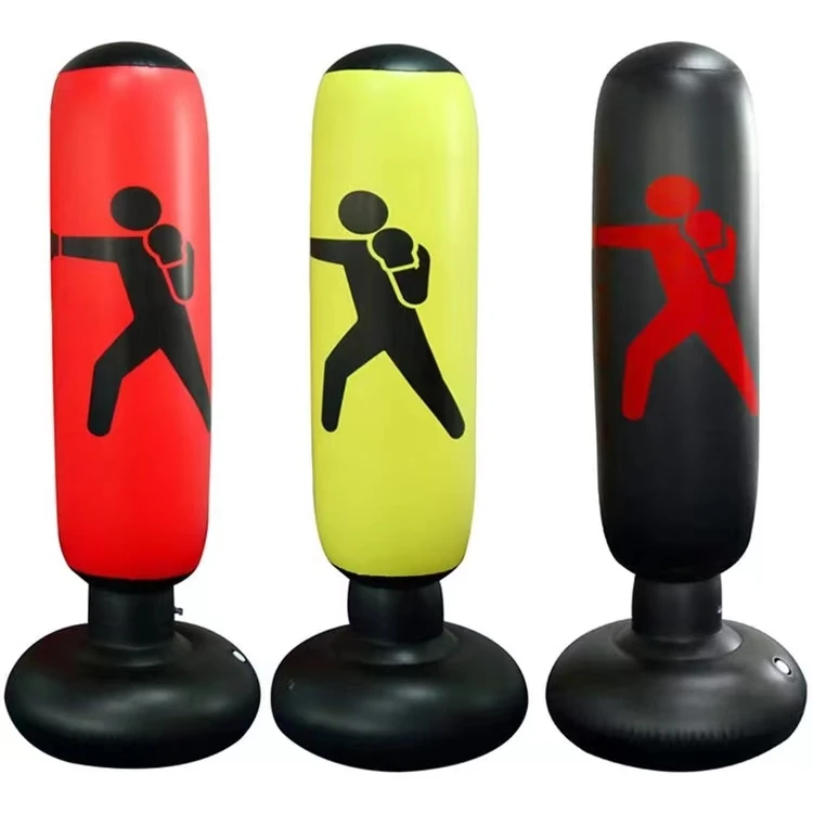 

Hot Sale Child Safety Boxing Bag Fitness Inflatable Boxing Column Vertical Boxing Bag