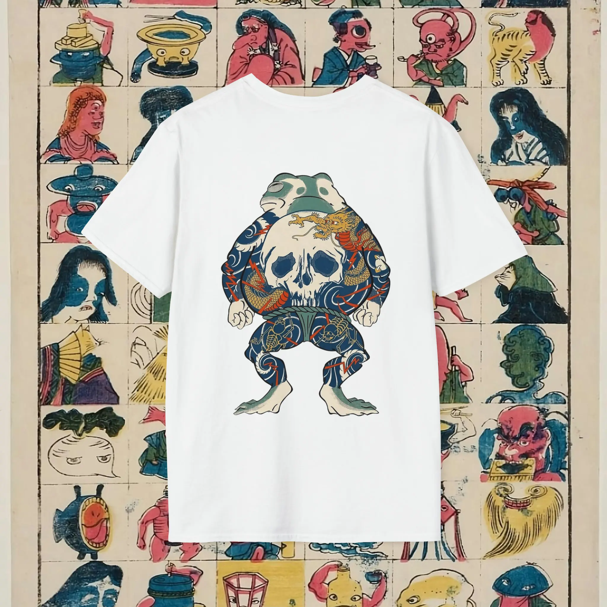 Bushido T-shirt Yakuza Samurai Frog Japanese Streetwear