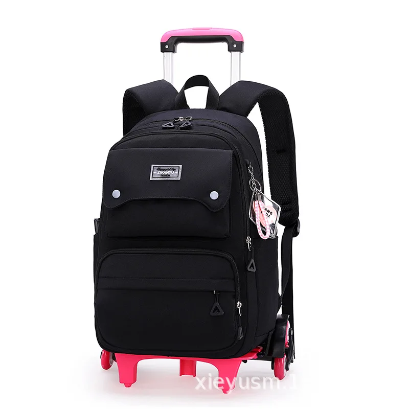 Trolley Children School Bags With Wheel Trolley Luggage Girls princess backpack Backbag kids Schoolbag Mochilas Kids Backpacks