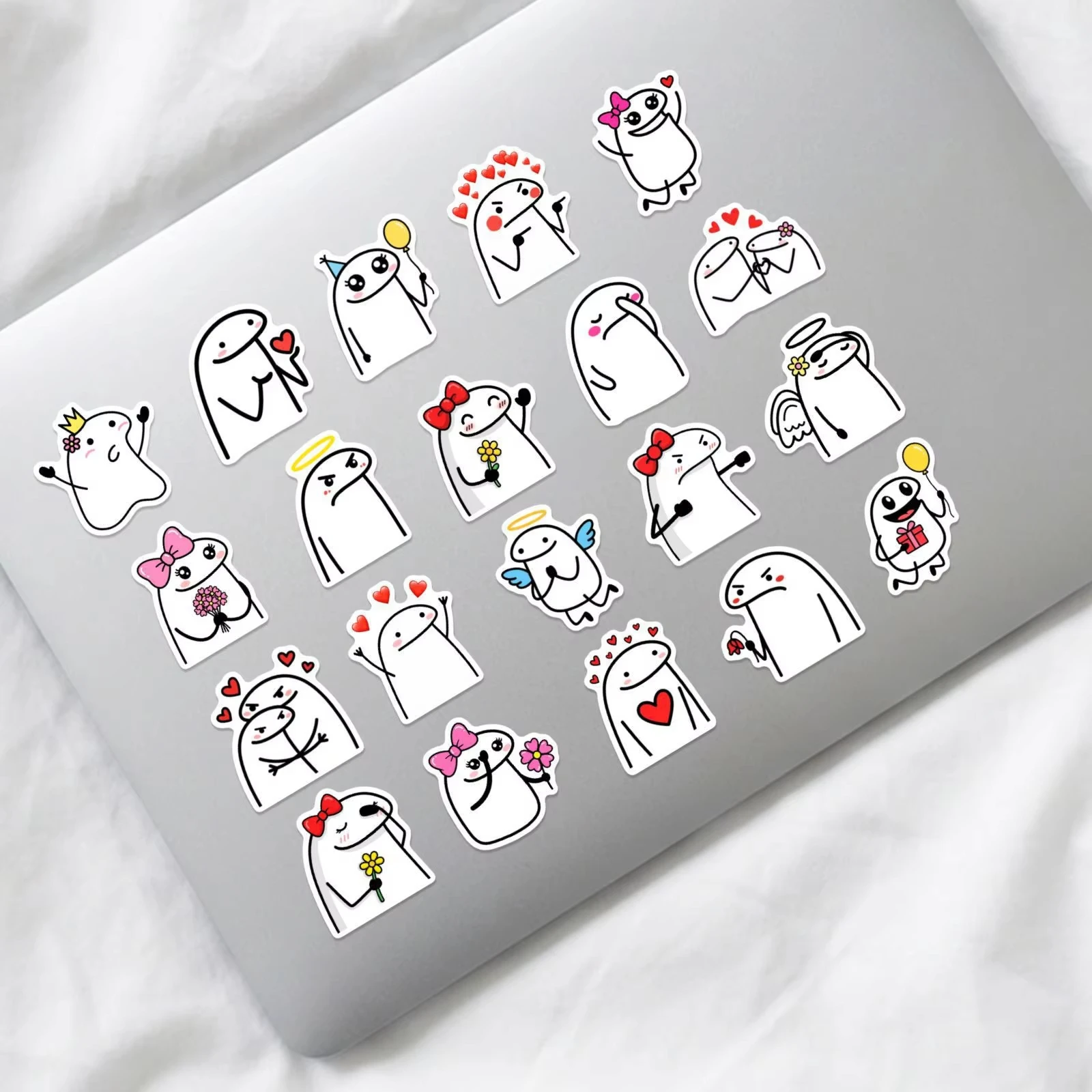 10/50 Uds. Pegatinas de Graffiti de Dibujos Animados de Flork, Pegatinas de Vinilo Impermeables de Flork Meme para Teléfono, Computadora, Cuaderno, Papelería, Juguetes DIY