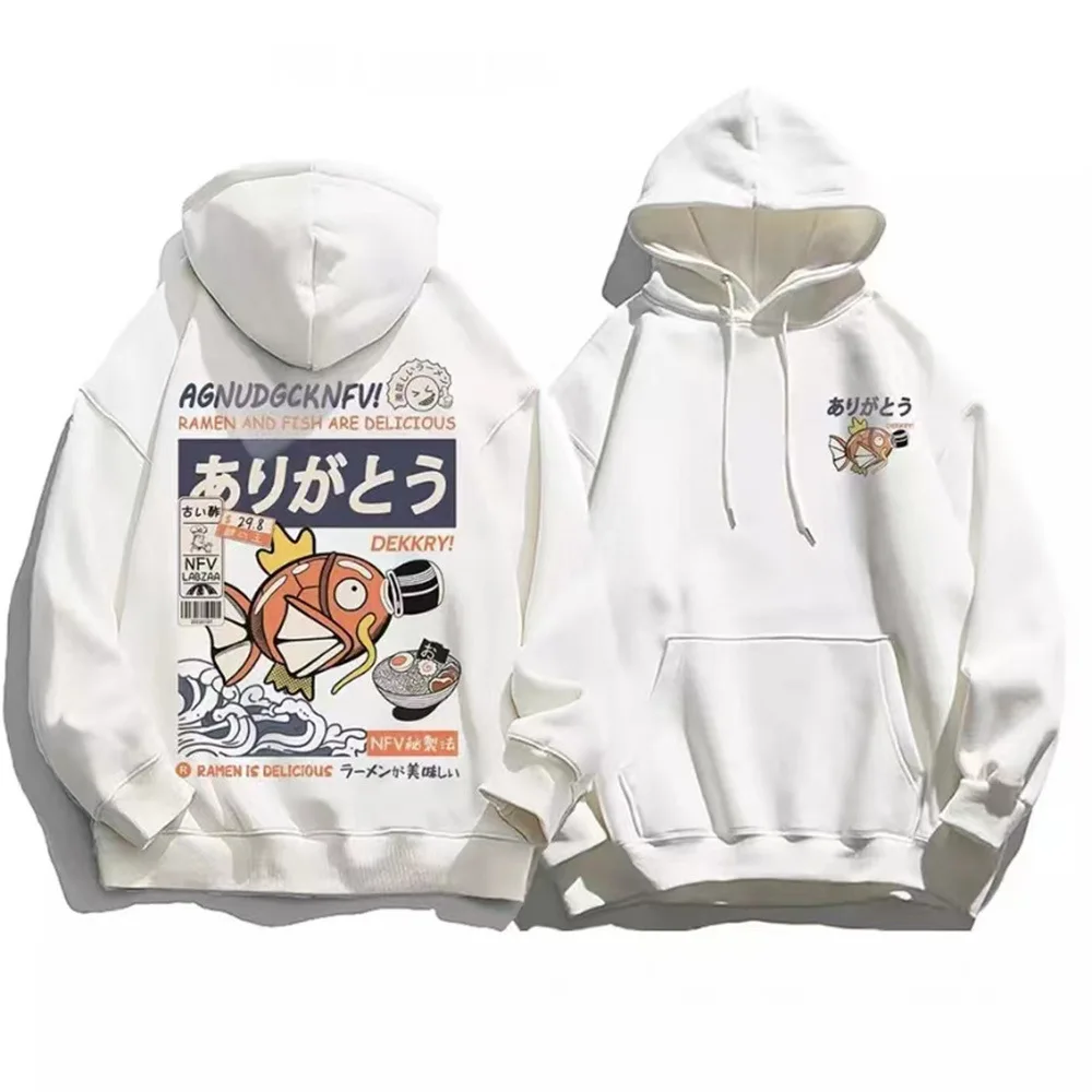 

Hoodie Men's And Women's Anime Sweatshirts Retro Fashion Spring And Autumn Long Sleeve Pure Cotton Hoodie Japanese And Korean St