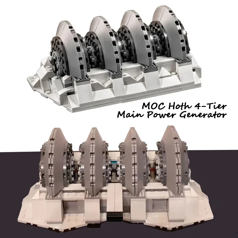 

Famous Space Movie Scene MOC Hoth 4-Tier Main Power Generator Assault on Hoth Building Blocks Model DIY Creative Ideas Toy Gift