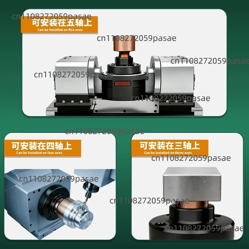 Four-Axis/Five-Axis Rear-Pull Internal Support Head with Dual-Positioning Capability: Flange Internal Expansion Fixture