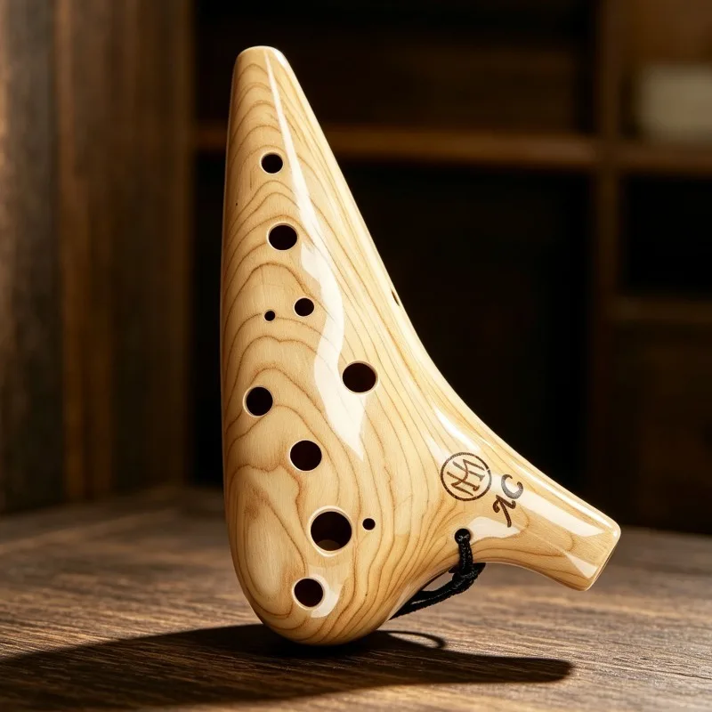 12 Hole Ocarina AC/SC Tone Ocarinas Flute Meditation Beginner Professional Wood Ocarinas Portable Adult Xun Musical Instruments