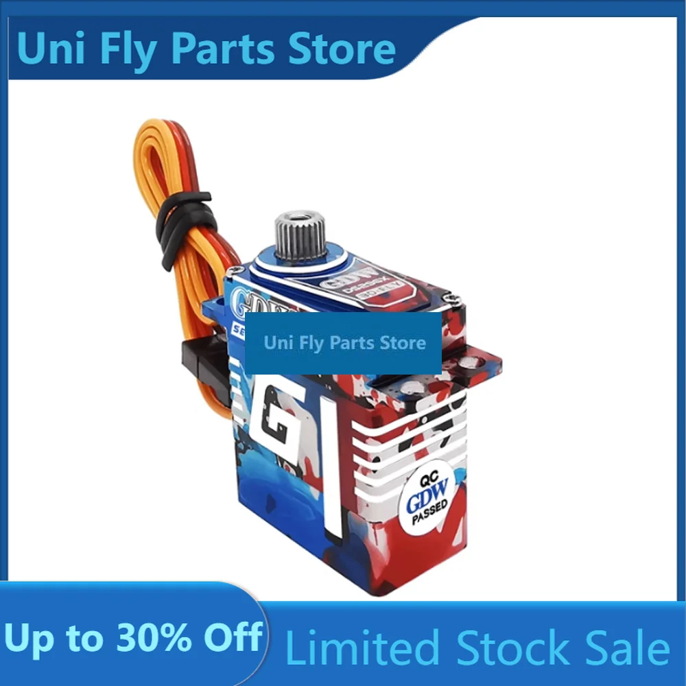 UniFly1/3PCS GDW DS290MG / DS296X / DS298MG 9.1KG HV Digital Coreless Servo For 30E Fixed Wing Turbojet Glider RC Airplane Drone
