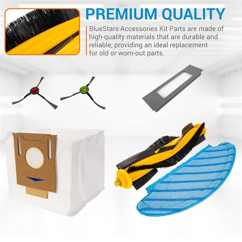 ABRG-Для ECOVACS DEEBOT OZMO T8 T8 AIVI T8 MAX N8 Pro N8 Pro+, робот-пылесос Yeedi Vac, основная боковая щетка, швабра с фильтром Hepa