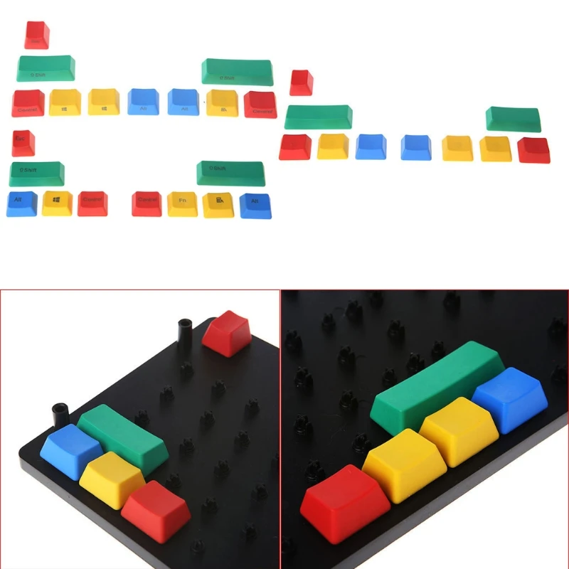 Teclas PBT RGBY com combinação cores Dye-Sub adequadas para a maioria teclados
