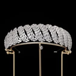 Luxury Bride Crowns For Wedding Hair Accessories Headpieces Crystal Queen Tiaras Crowns For Women Prom Bridal Headband Headdress