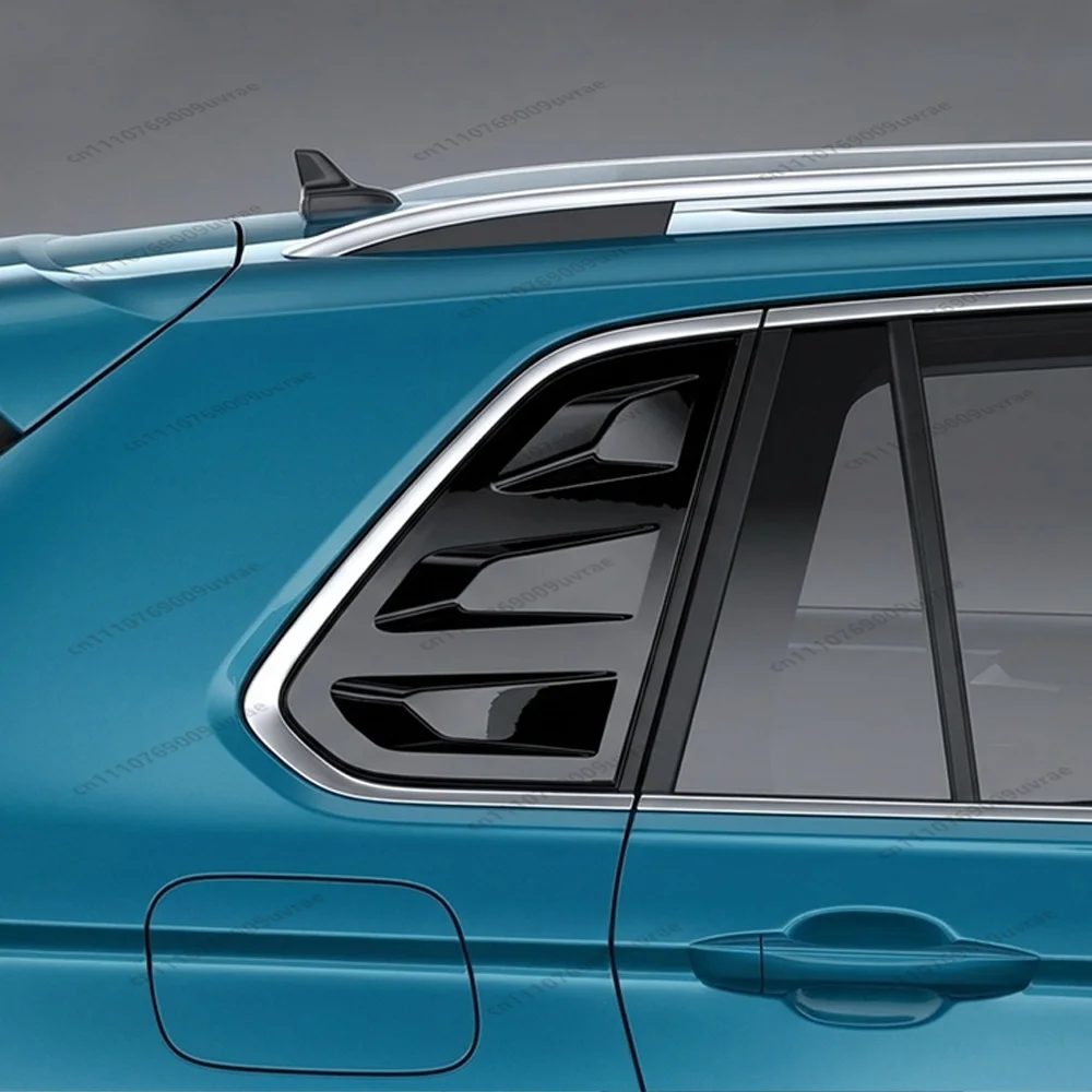 For VW Tiguan MK2 R R-Line TSI TDI EU Version 2016-2022 Side Window Triangle Shutter Air Vents Sunshade Louver Cover Body Kit