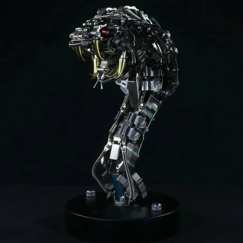 3D DIY Mechanical Metal Snake Animal Assembly Toy Gift Ornament Handmade Decoration for Boys and Girls