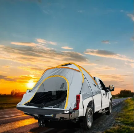 Outdoor Portable Camping Trailer Tent Camping Offroad Trailer Pickup Truck Awning Tent Fold Car Rear Tent