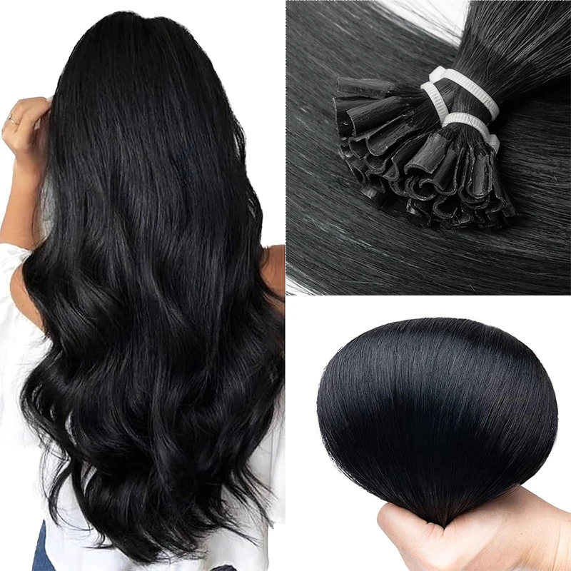 

Наращивание волос U-Tip Fusion, 12-20 дюймов, с кератиновыми кончиками, натуральные волосы, длина 1,5 см, прямые волосы, для увеличения объема сверху/сбоку, для женщин